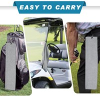 Serviette de golf personnalisée avec clip, serviette de golf en microfibre, séchage rapide, absorbante, serviette de sport pour sacs de clubs de golf, entraînement en plein air