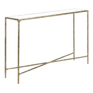 Table console moderne en métal avec plateau en marbre blanc, élégante, pour entrée, couloir, accent, cadre robuste, design minimaliste et luxueux, hôtel - Product Image 4
