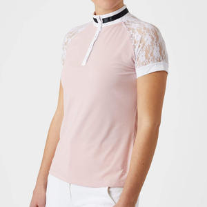 Top vente femmes vêtements équestres chemise équitation spectacle chemise hauts manches longues couches de base spectacle chemise à vendre - Product Image 5