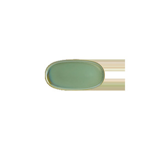 Plato Ovalado de Porcelana Bonna Sage Hygge de 30 cm, Diseño Moderno con Elegante Técnica Celadon, Plato de Presentación de Lujo - Product Image 1
