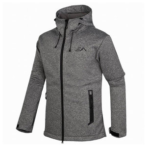 Chaqueta Softshell Personalizada al por Mayor con Logotipo en el Cuello, Fabricada en Poliéster, Transpirable y Ecológica para Uso en Exteriores - Product Image 1