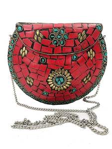 กระเป๋าถือแฟชั่นสำหรับผู้หญิงกระเป๋าเงินโมเสกคุณภาพสูงสำหรับงานเลี้ยงตอนเย็นกระเป๋าถือวินเทจสำหรับผู้หญิง - Product Image 5