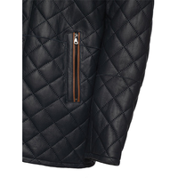 Veste bomber classique de haute qualité Silo Sports B3 pour homme en cuir de mouton, col en fourrure de renard, taille plus, fermeture éclair noire, tricotée