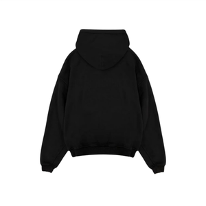 Sudadera holgada con capucha para parejas Algodón mezclado Unisex Basics Pullover para Otoño Invierno Casual Streetwear - Product Image 3