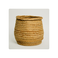 Nouveau Panier de Rangement XXL en Jute, Boîte Organisateur Écologique en Feutre pour Usage Domestique, Prix de Gros en Inde