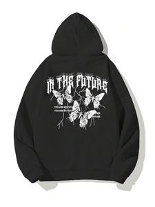 Sudadera con Capucha Térmica para Hombre 2025, 100% Algodón, Felpa, Bordada, Otoño Invierno, Informal - Product Image 3