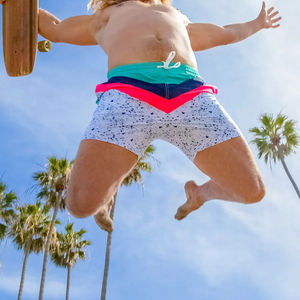 Haute qualité 5 pouces entrejambe graphique plage natation Polyester été garçons survêtement course hommes personnalisé maille Shorts bain Jammer - Product Image 4