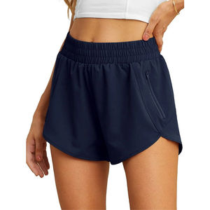 96% Nylon 4% Spandex True Fit pantalones cortos de cintura alta para mujer con bolsillo oculto forro transpirable y diseño transpirable oculto - Product Image 6