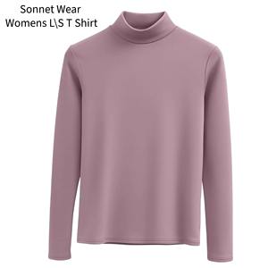 Pull-over en tricot doux pour femme, manches longues, coupe ajustée, chemise d'habillage pour l'hiver - Product Image 2