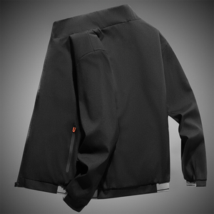 ออกแบบโลโก้ตามสั่ง OEM เสื้อแจ็คเก็ตทำงานลำลองแบบ unisex คอโอ ทรงหล่อ คอลเลคชั่นใหม่ สไตล์เบสบอล ผ้าถัก เป็นมิตรกับสิ่งแวดล้อม - Product Image 3