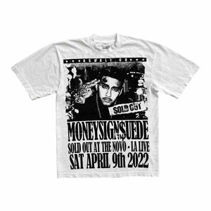 เสื้อยืดสไตล์วินเทจ ลายย้อมสีแบบแอซิดวอช ผ้าคอตตอน 220 กรัม สตรีทแวร์ ทรงโอเวอร์ไซส์ สไตล์ไฮสตรีท ระบายอากาศได้ดี - Product Image 1