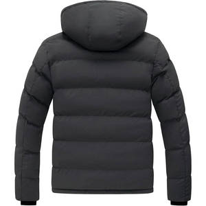 Chaqueta acolchada para hombre ultra cálida personalizada con poliéster transpirable Chaqueta acolchada para hombre de alta calidad con puños elásticos - Product Image 4