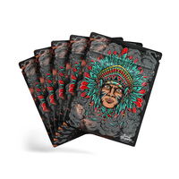 Bolsas de Aluminio Mate Personalizadas, Resellables, Tipo Doypack para Cómics, Bolsas de Mylar de 3.5 con Diseño de Dibujos Animados, Sellado Térmico