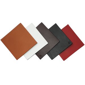 Ensembles de sous-verres en cuir avec support, taille personnalisée, pas cher, forme ronde et Offre Spéciale - Product Image 4