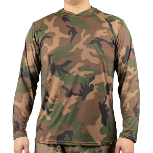 Chemises de chasse camouflage personnalisées à marque privée, légères, en maille respirante, durables, évacuant l'humidité, tactiques pour hommes, jungle - Product Image 3