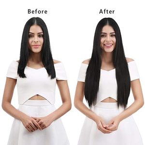 Cheveux indiens Remy Body Wavy Clip-In doux imperméables et légers avec base en dentelle Grade 100% cheveux humains naturels - Product Image 3