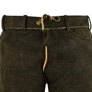 Logo personnalisé, vente en gros de Lederhosen bavarois, solide, décontracté, mi-étanche, service OEM pour hommes - Product Image 6