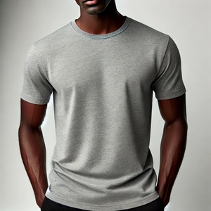 เสื้อยืดผู้ชายผ้าฝ้าย100% แขนสั้น180gsm ไซส์ US/EU ระบายอากาศได้พอดีตัว - Product Image 2