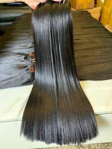 Extensions de cheveux raides en os de couleur noire Meilleure vente Article Cheveux crus vietnamiens les plus brillants - Product Image 4