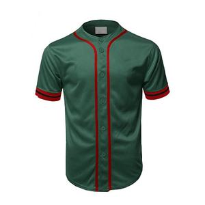 Venta al por mayor precio barato diseño personalizado cosido tela de seda Jersey de béisbol hombres mujeres chico bordado cuello en V deporte Jerseys - Product Image 2