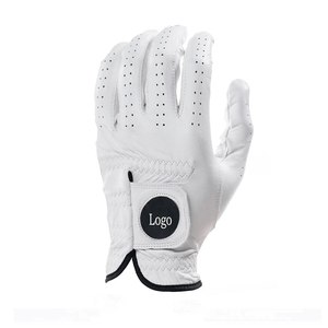 Los guantes de golf de cuero Cabretta para mano izquierda Premium más vendidos con logotipo personalizado de piel de oveja de calidad elegante Aplicabilidad deportiva - Product Image 5