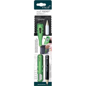Étui à crayons/marqueurs avec lame d'affûtage et 1 marqueur PICA noir et blanc – Nouvelle catégorie de produits - Product Image 1