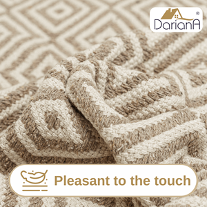 Soma Beige Recycled Cotton Rug Handwoven Indoor <b>Floor</b> Mat 50x80 cm - Product Image 6