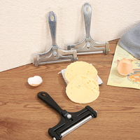 Trancheuse à fromage métallique à épaisseur réglable pour la cuisine, idéale pour couper le beurre, le fromage et comme grattoir