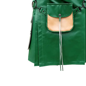 Diseño de logotipo personalizado, falda escocesa de cuero, suministro directo de fábrica disponible en diferentes tamaños y colores - Product Image 5