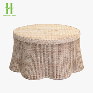 Mesa de Centro Redonda Más Vendida al Precio Más Bajo, Muebles de Sala de Estar, Mesas de Té de Ratán Natural Ecológicas de Vietnam - Product Image 3