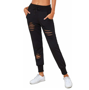 Pantalones Deportivos Casuales para Hombre, de Calidad Premium, Lisos, de Peso Medio, Desgastados, Transpirables, Antiarrugas, Impermeables, con Cierre de Cordón, Corte Bajo - Product Image 4