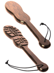 Pala de madera pesada con forma de bota Irisco de acero de alta calidad para juegos BDSM - Product Image 3