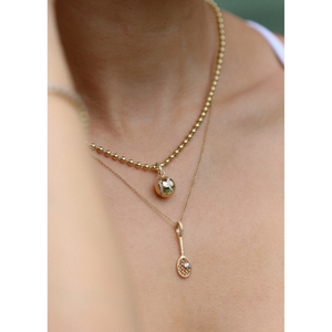 Collar con Colgante de Raqueta de Tenis y Diamantes - Product Image 3