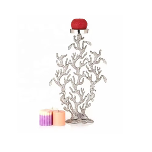 Juego de aluminio moderno de buena calidad de 2 portavelas, decoración de fiesta, precio asequible, portavelas de diseño elegante - Product Image 4