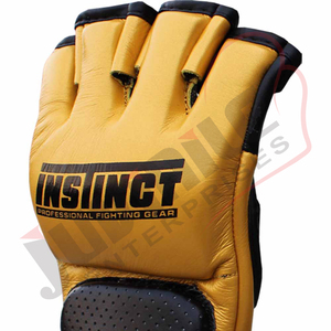 ถุงมือต่อสู้มืออาชีพสำหรับทุกเพศถุงมือ MMA แบบมืออาชีพพร้อมสายรัดข้อมือปรับได้สำหรับมวยศิลปะการต่อสู้ - Product Image 3