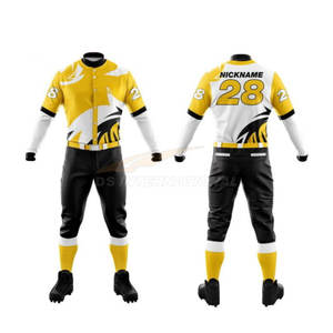 Uniforme de béisbol a granel, ropa deportiva de conjunto combinado de equipo personalizado al por mayor, camisetas de sublimación de alta calidad, pantalones, ropa de softball - Product Image 3