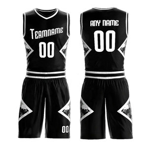 Camiseta de baloncesto por sublimación personalizada, uniforme ligero y transpirable, traje de talla grande para chico, ropa de baloncesto de MOQ bajo - Product Image 1