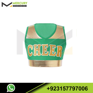 ชุดกีฬาสำหรับผู้หญิงผ้าสแปนเด็กซ์ชุดเชียร์ลีดเดอร์พิมพ์โลโก้ตามสั่งสี - Product Image 4