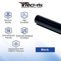 Vinilo para Envoltura de Autos Profix POG 070M Negro Mate para Todo el Vehículo, Lámina de 17.7x180 para Protección de Pintura