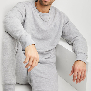 Wholesale 100% Cotton <b>Men's</b> Regular Fit <b>Pullover</b> Sweatshirt Winter Plain Dyed Breathable Quick Dry Crewneck OEM Available - Product Image 6