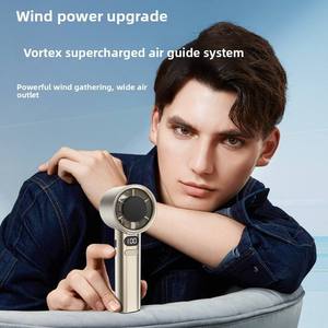 Ventilateur portable M11 Mini pour l'Asie du Sud-Est, recharge USB, affichage numérique, 120 vitesses, turbo haute vitesse, 5 pales, 400-1000 mAh - Product Image 2