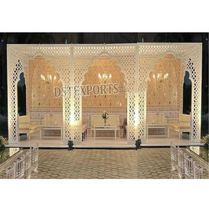 Marcos de Fondo Cortados con Láser para Escenarios de Bodas al Aire Libre, DST Exports 2026, Venta al por Mayor, Marcos Metálicos de Alta Calidad, Decoración para Eventos en EE. UU. - Product Image 1