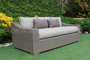 Estilo de ocio 7 3-1-1-1 plazas medio redondo HDPE juego de sofá de mimbre muebles de patio al aire libre para jardín sala de estar - Product Image 4