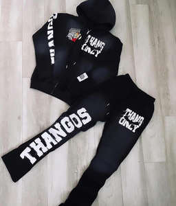 Ensemble de survêtement grec pour femmes, sweat-shirt et pantalon de jogging, tenue décontractée streetwear avec impression de lettres audacieuses - Product Image 3