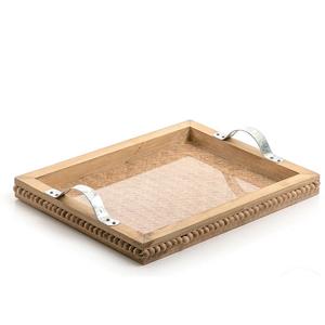 Serveur de dîner Articles de restauration Mariages et autres fêtes Plateau de service pour eau potable Plateau de service en métal à finition dorée - Product Image 4