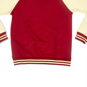 Sudadera Holgada Informal para Mujer, Lavada al Ácido, con Parches Bordados, Estilo Universitario, con Logotipo Personalizado, Cuello Redondo - Product Image 6