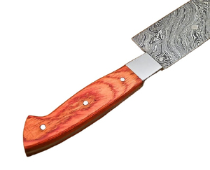Cuchillo de chef afilado forjado hecho a mano, cuchillo de cocina de hoja afilada Premium profesional de acero de Damasco de Pakistán, mango de madera - Product Image 5