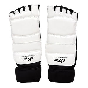 Protecteur de jambe en cuir unisexe de haute qualité équipement de protection de pied pour karaté coup de pied boxe Taekwondo vente en gros pour hommes et femmes - Product Image 3