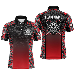 MDJ-0081เสื้อโปโลแขนสามส่วนพิมพ์ลายเสื้อลูกดอกแห้งเร็วโลโก้ตามสั่ง - Product Image 1