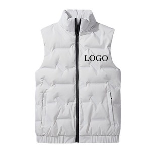 Vestes bomber matelassées sans manches de haute qualité à la mode, col montant, veste matelassée pour homme, gilet - Product Image 3